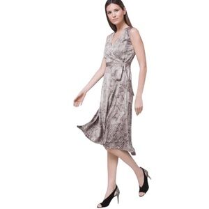 WHBM Snakeskin Wrap Dress- NWOT